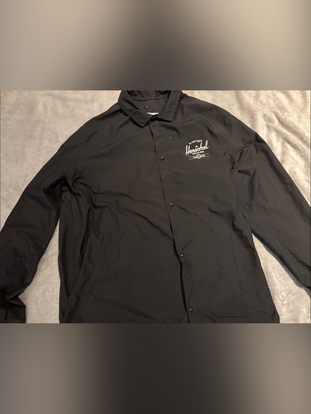Herschel Supply Company Black Coach-Style Shirt Jacket